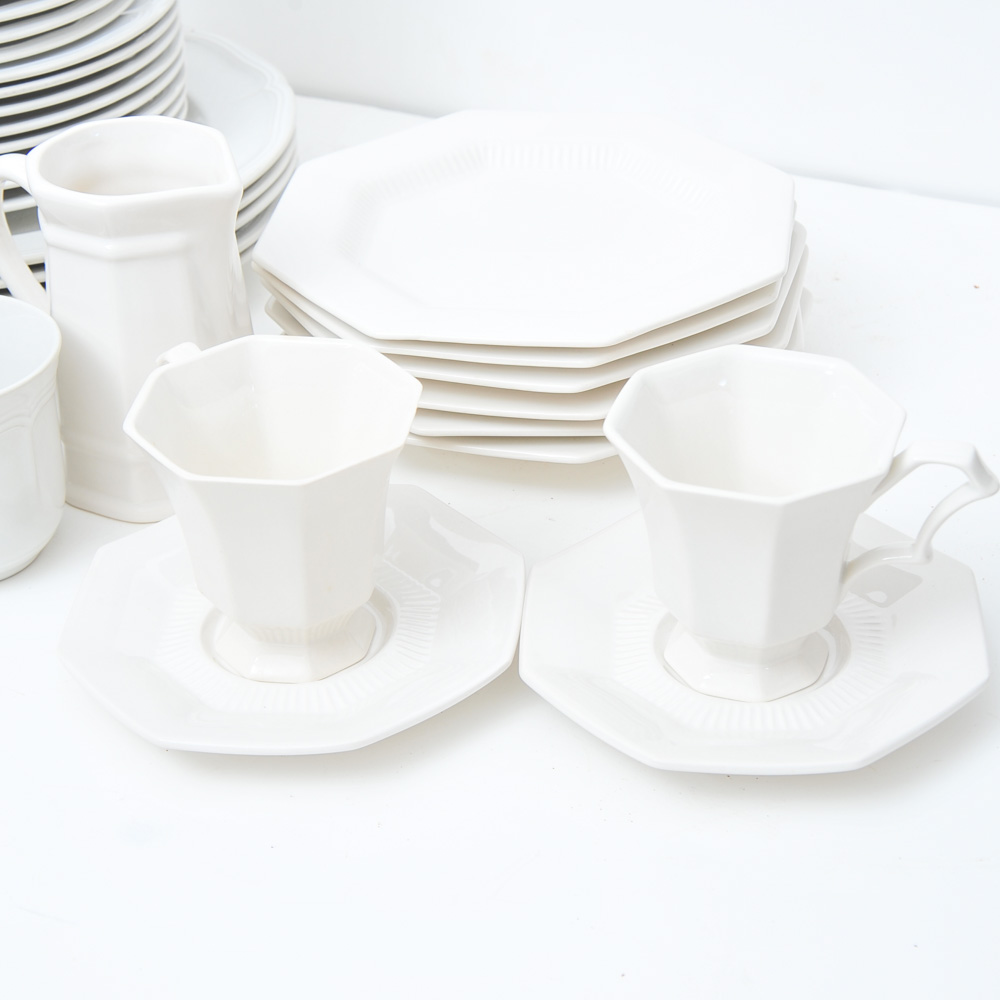 Generous Collection of Dishware and Glassware