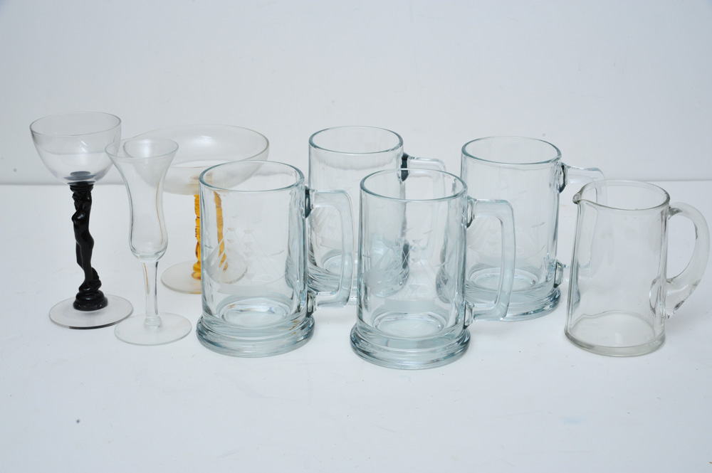 Generous Collection of Dishware and Glassware