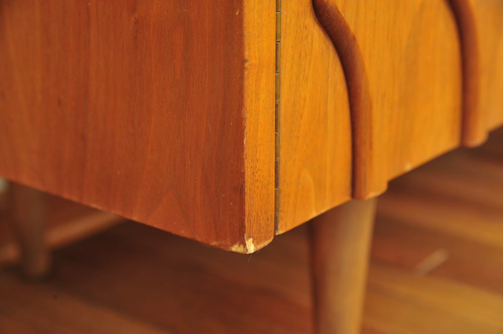 Mid Century Modern Teak Wood China Cabinet