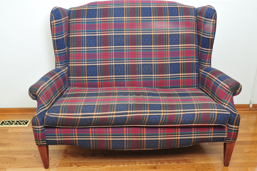 Broyhill Upholstered Wingback Loveseat