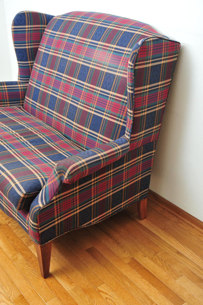 Broyhill Upholstered Wingback Loveseat