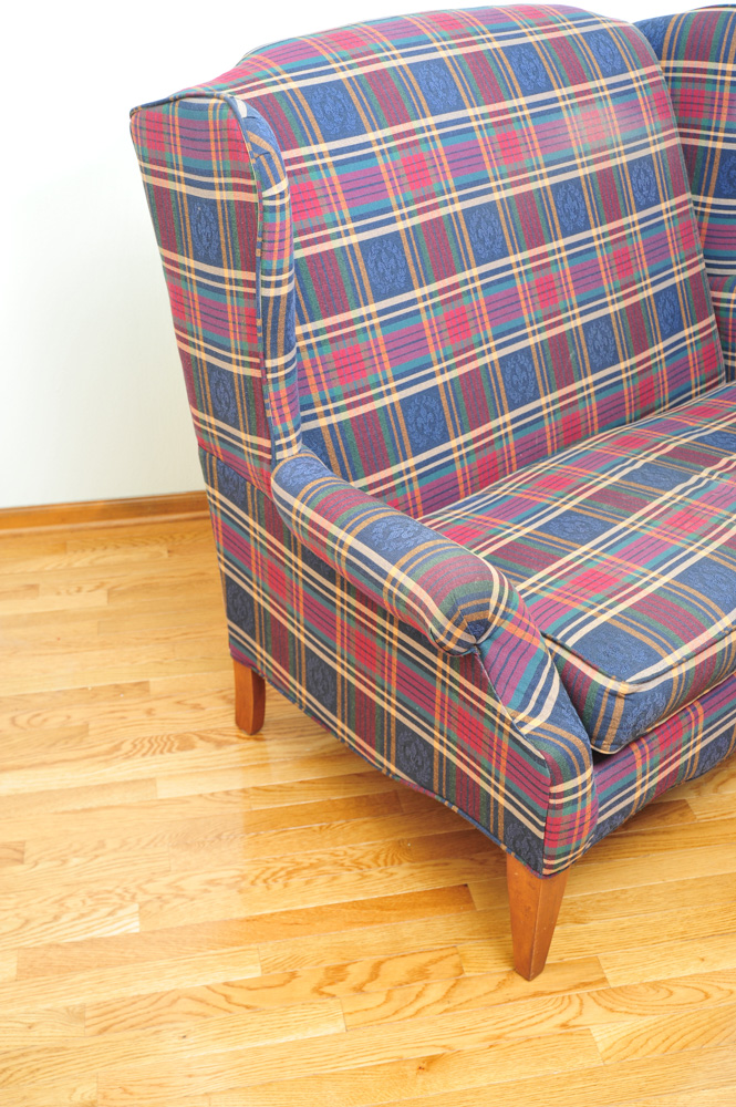 Broyhill Upholstered Wingback Loveseat