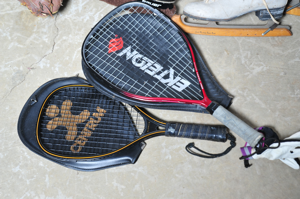 Collection of Vintage Sports Equipment