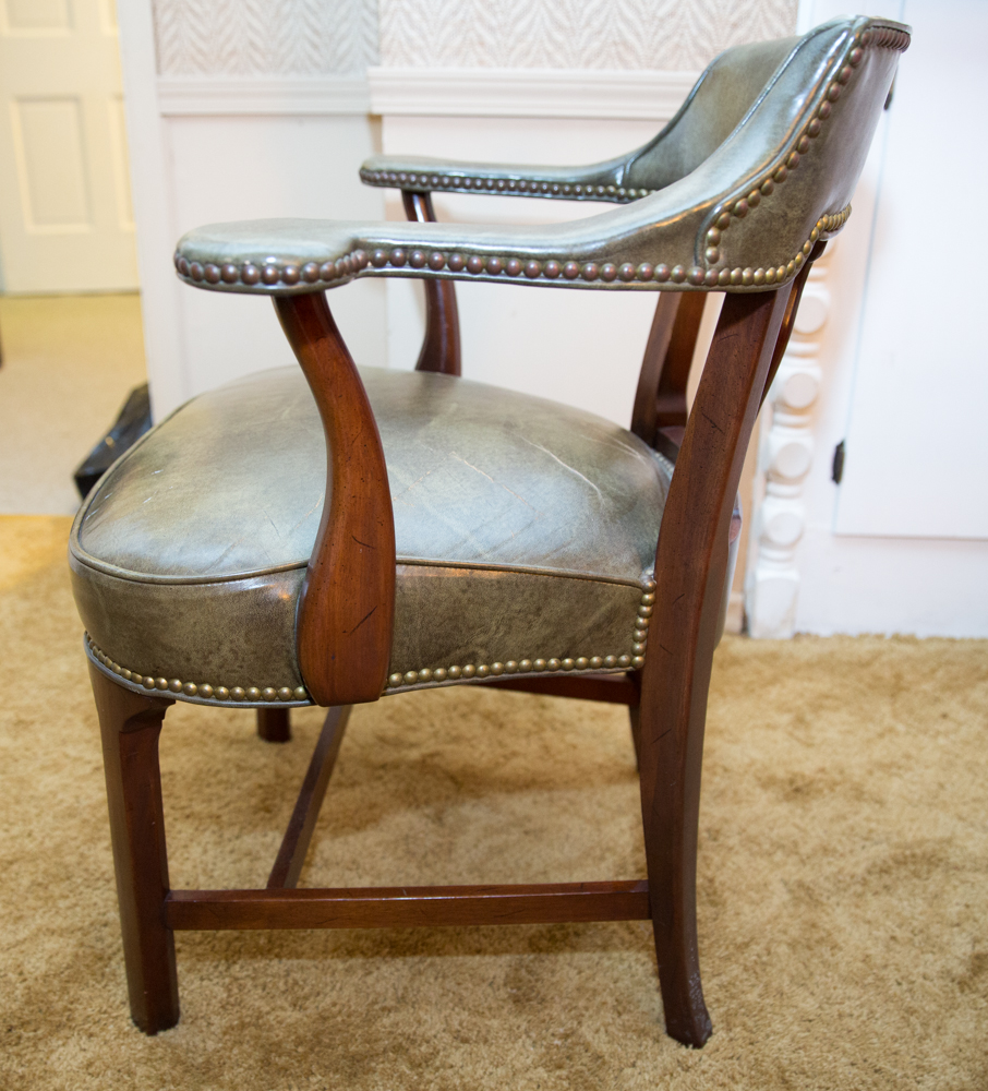Pair of Vintage Library Armchairs by Hickory Chair Company
