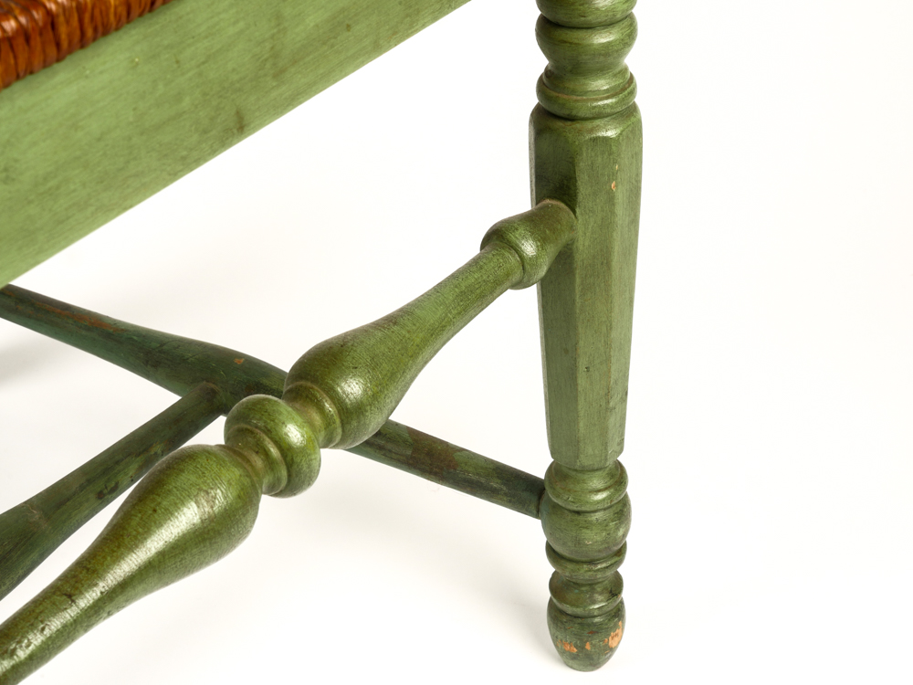 Vintage Green Ladder Back Chair