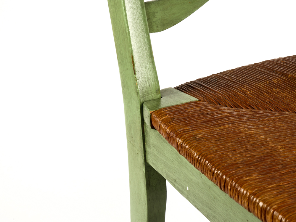 Vintage Green Ladder Back Chair