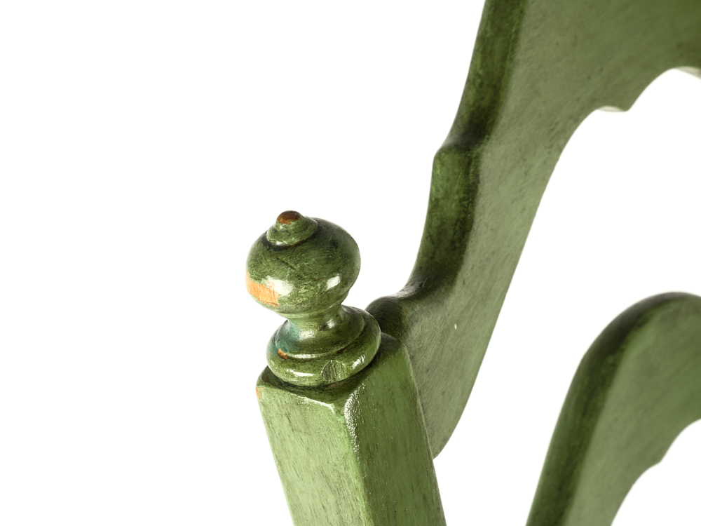 Vintage Green Ladder Back Chair