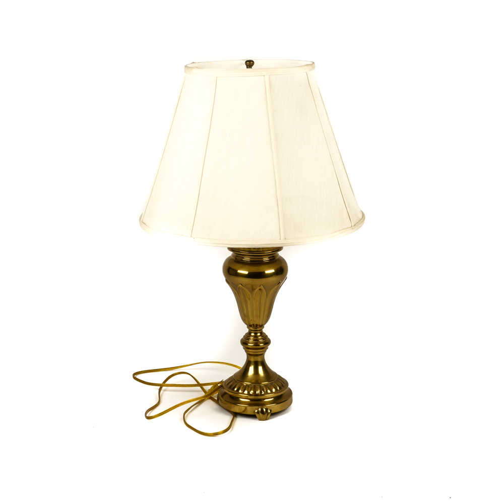 Gold Tone Table Lamp