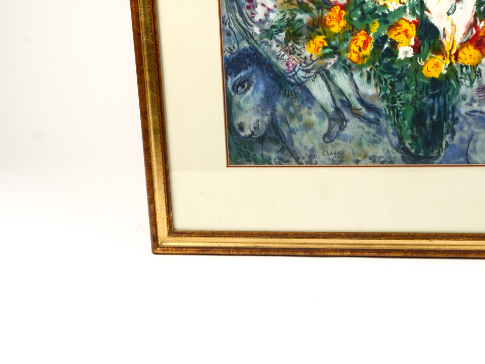 Lithograph After "Bouquet of Flowers" by Marc Chagall