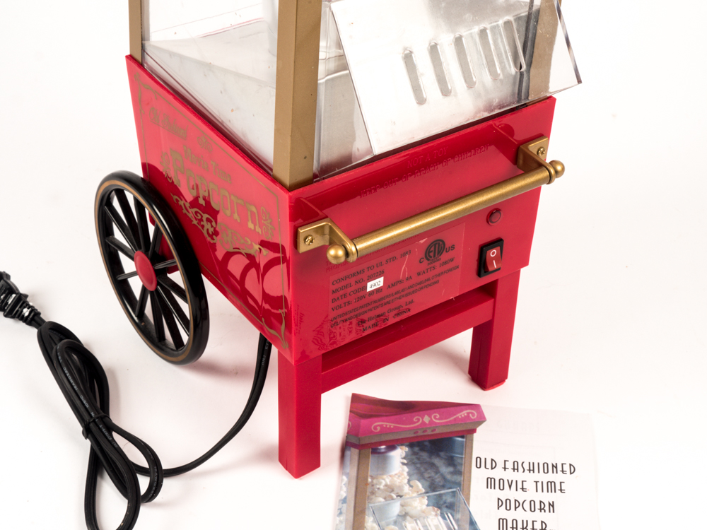 Nostalgia Old Fashioned Movie Time Popcorn Maker