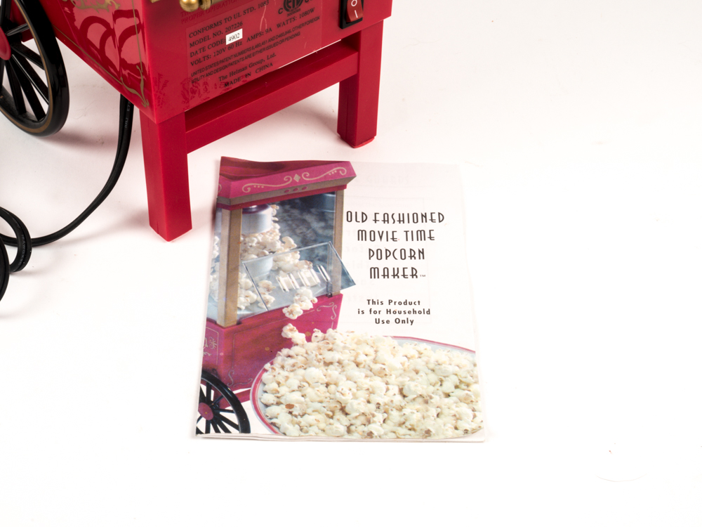 Nostalgia Old Fashioned Movie Time Popcorn Maker