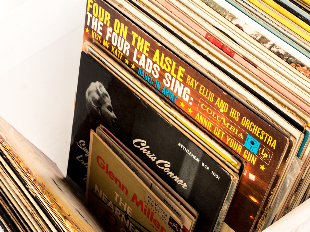 Collection of Vintage LPs Including Sinatra, "Gone With The Wind"