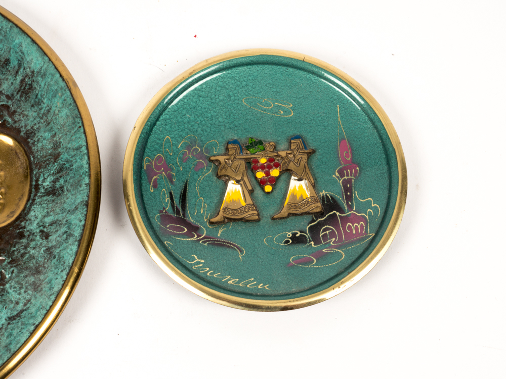 Seder Plate and Souvenir Plate from Jerusalem