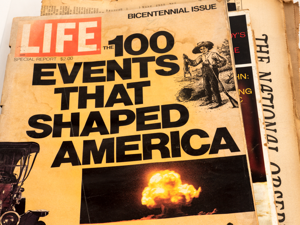 Collection of Vintage LIFE Magazines and Newspapers