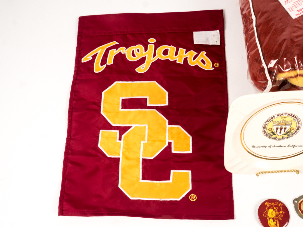 Collection of USC Trojans Merchandise