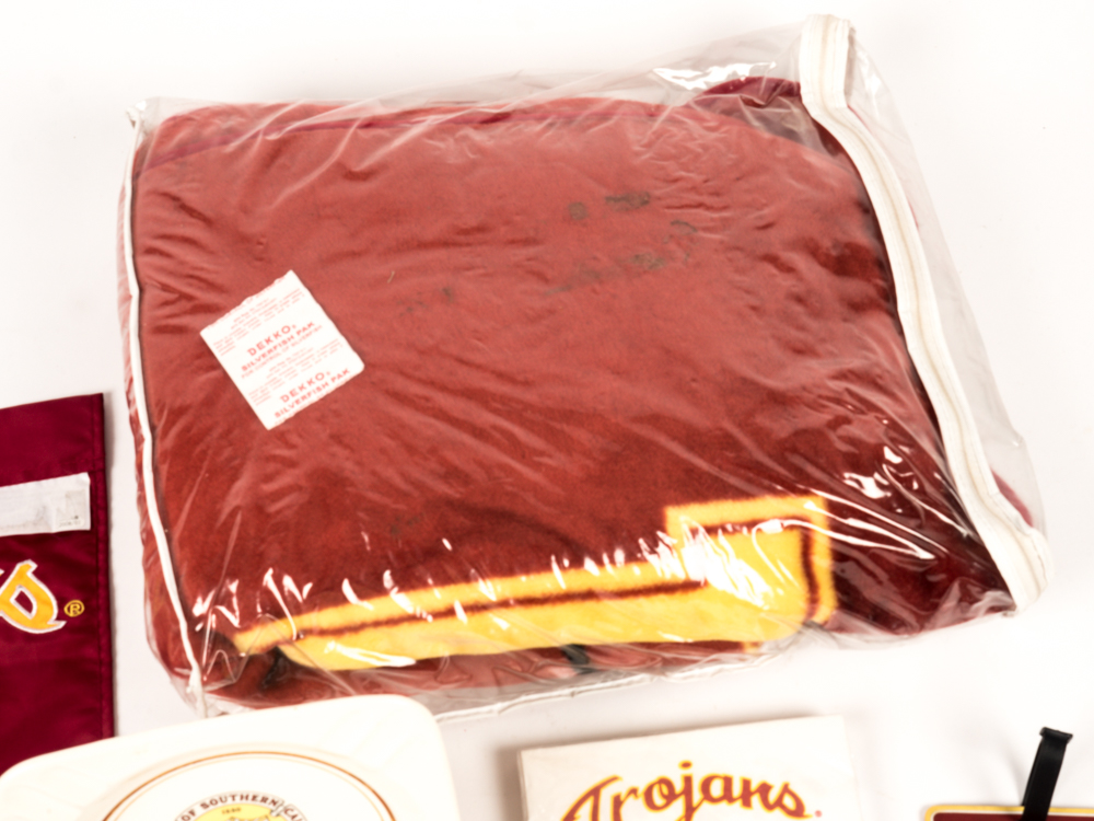 Collection of USC Trojans Merchandise