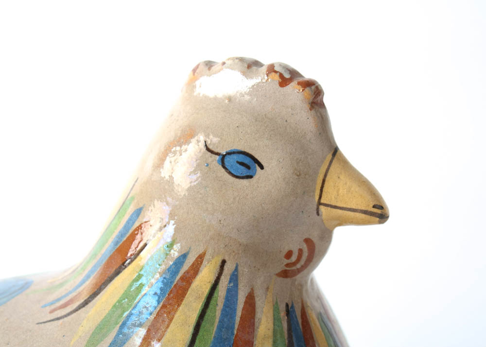 Tlaquepaque Hand-Painted Mexican Terra Cotta Roaster