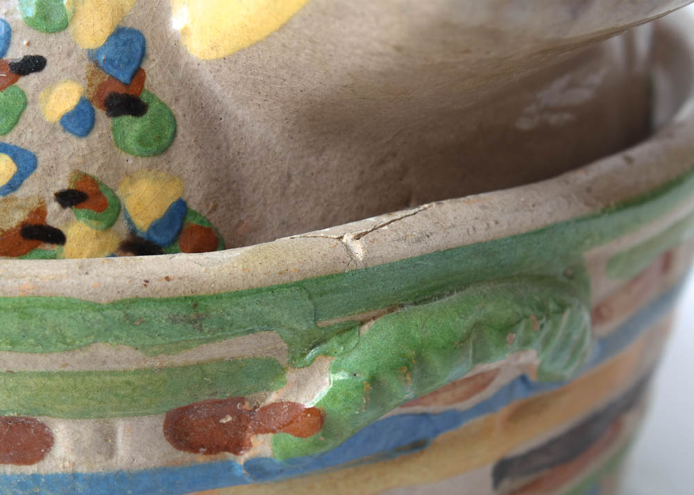 Tlaquepaque Hand-Painted Mexican Terra Cotta Roaster