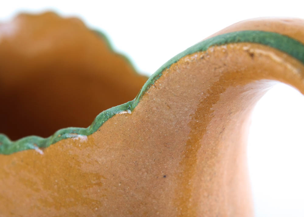 Hand Painted Tlaquepaque Mexican Pottery Gravy Boat