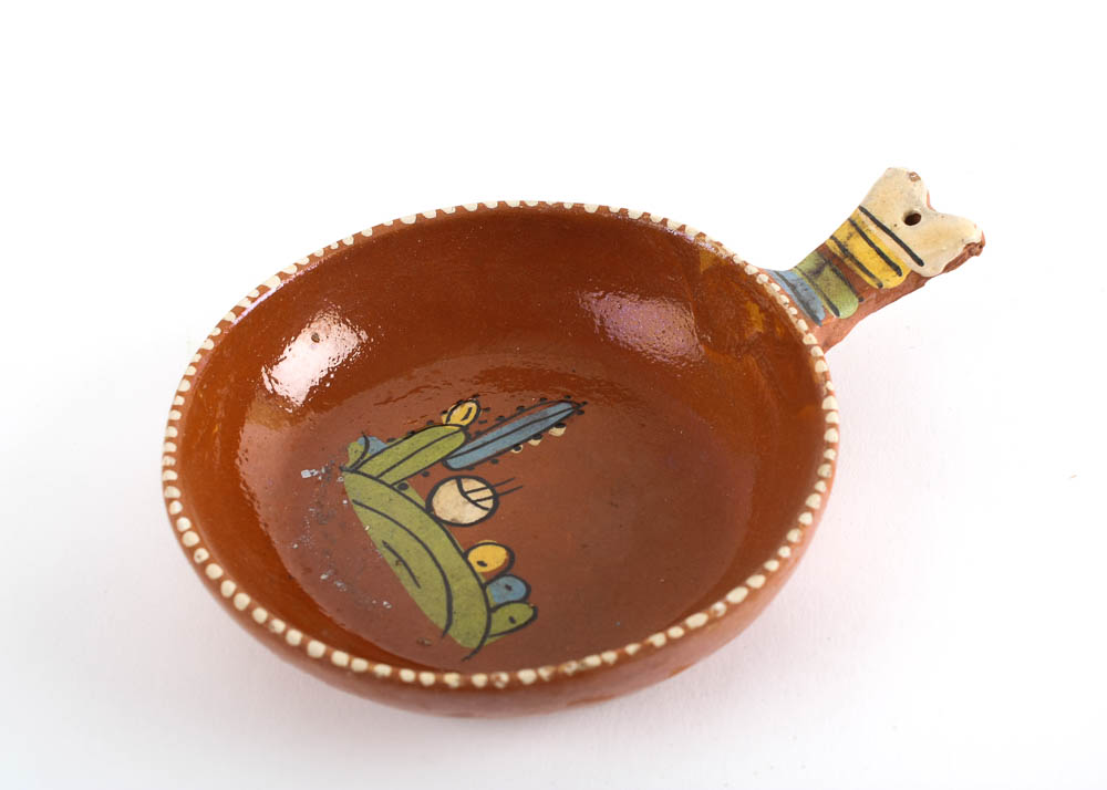 Handmade Tlaquepaque Mexican Earthenware Pottery Miniature Nesting Set