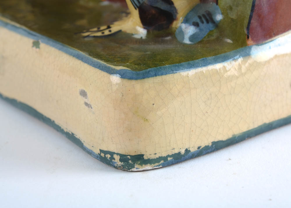 Tlaquepaque Hand Painted Mexican Figural Duck Earthenware Pottery