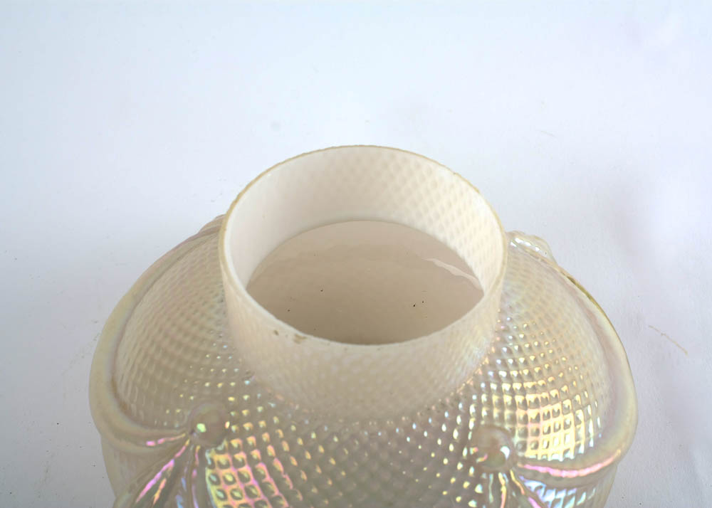 Antique Kralik Art Glass Potpourri Bowl