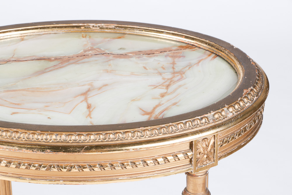 Vintage Marble Topped Side Table