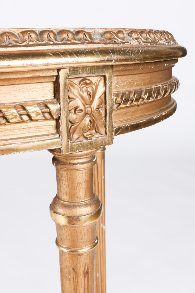 Vintage Marble Topped Side Table