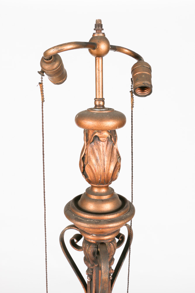 Vintage Gold Tone Floor Lamp