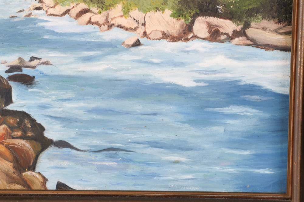 Original Acrylic on Canvas Painting of Church