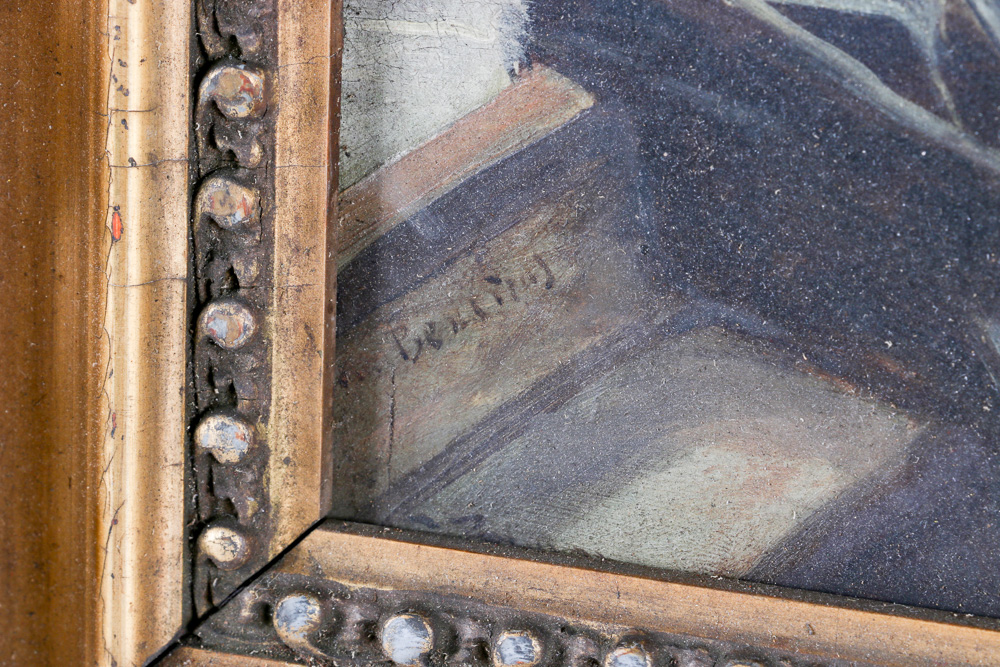 After Verdaguer Oil Reproduction Painting "Boatmen of Barcelona"