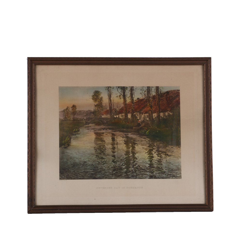 Frits Thaulow Offset Lithograph "November Day in Normandy"