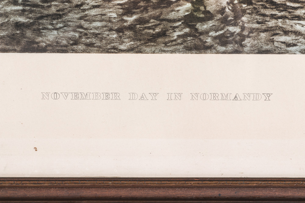 Frits Thaulow Offset Lithograph "November Day in Normandy"