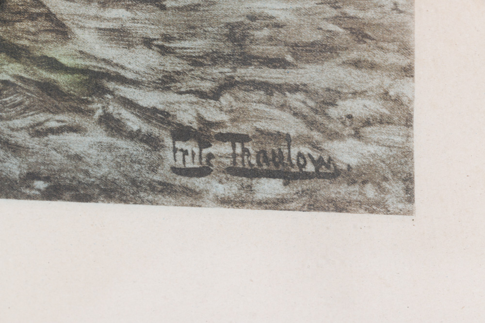 Frits Thaulow Offset Lithograph "November Day in Normandy"