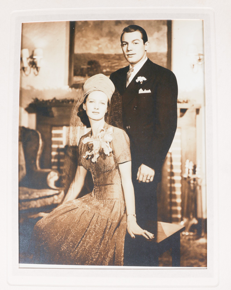 1940s Wedding Albumen Print