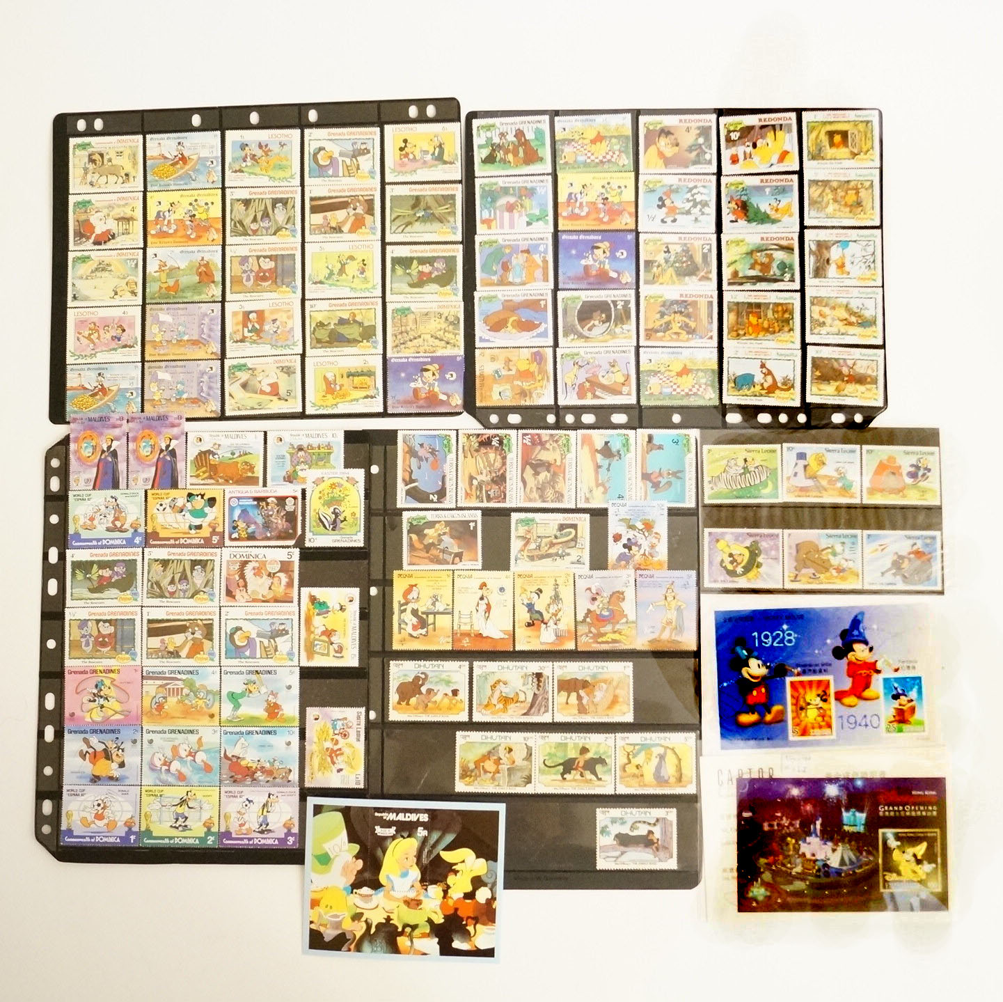 Collection of Vintage Disney Stamps from Foreign Countries