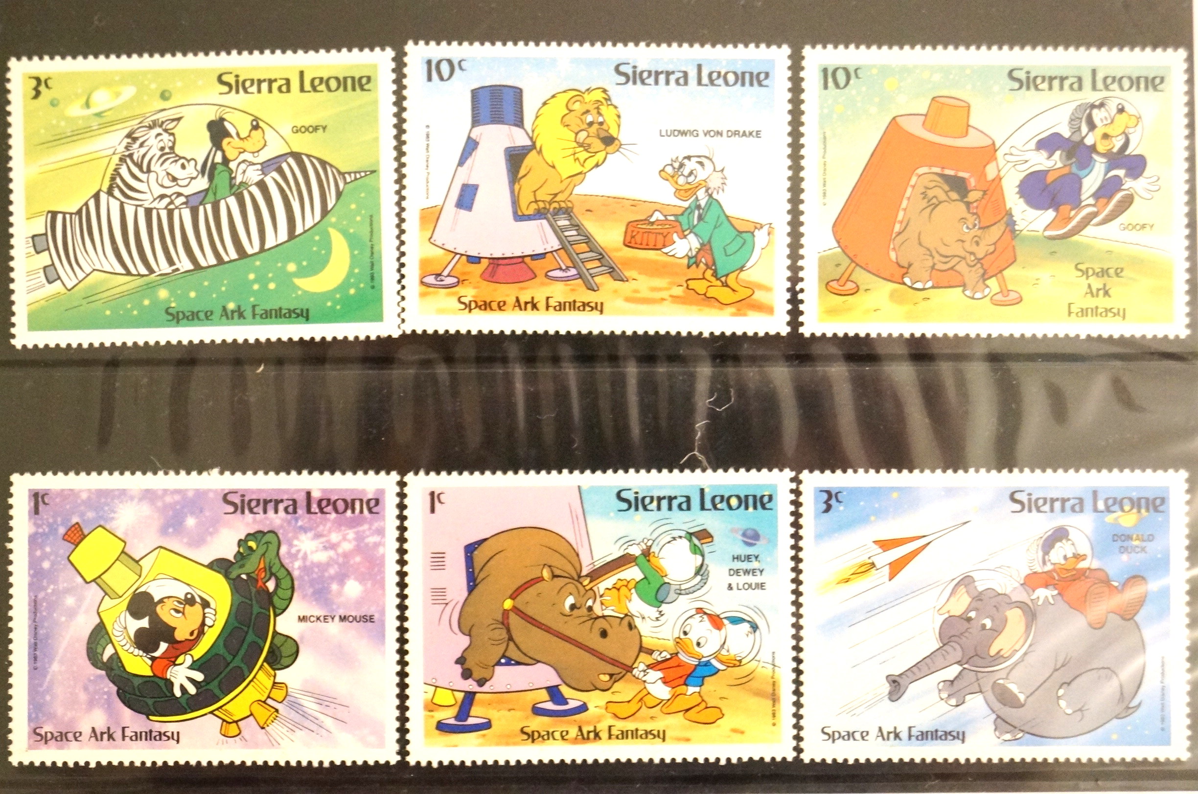 Collection of Vintage Disney Stamps from Foreign Countries