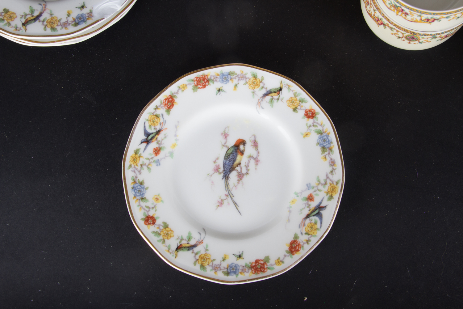1920s Theodore Haviland Arcadia Tropical Bird Dinnerware Set