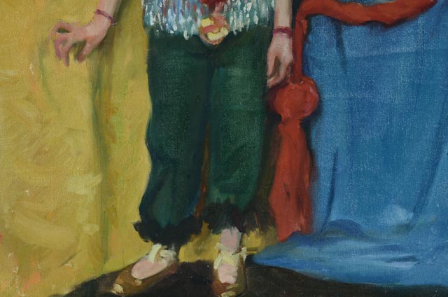 Wilbur G. Adam Original Oil on Canvas of Belly Dancer