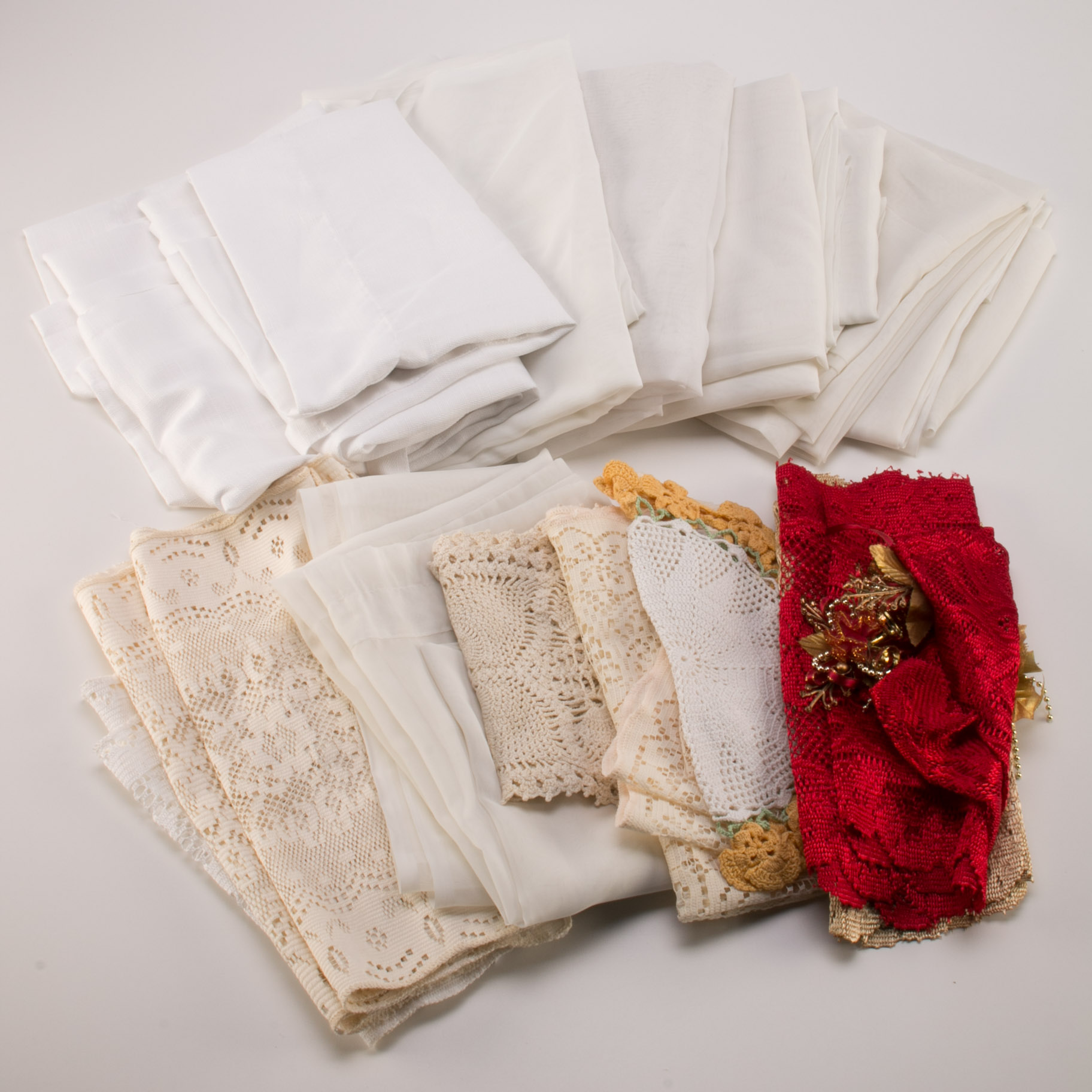 Assorted Vintage Linen and Lace