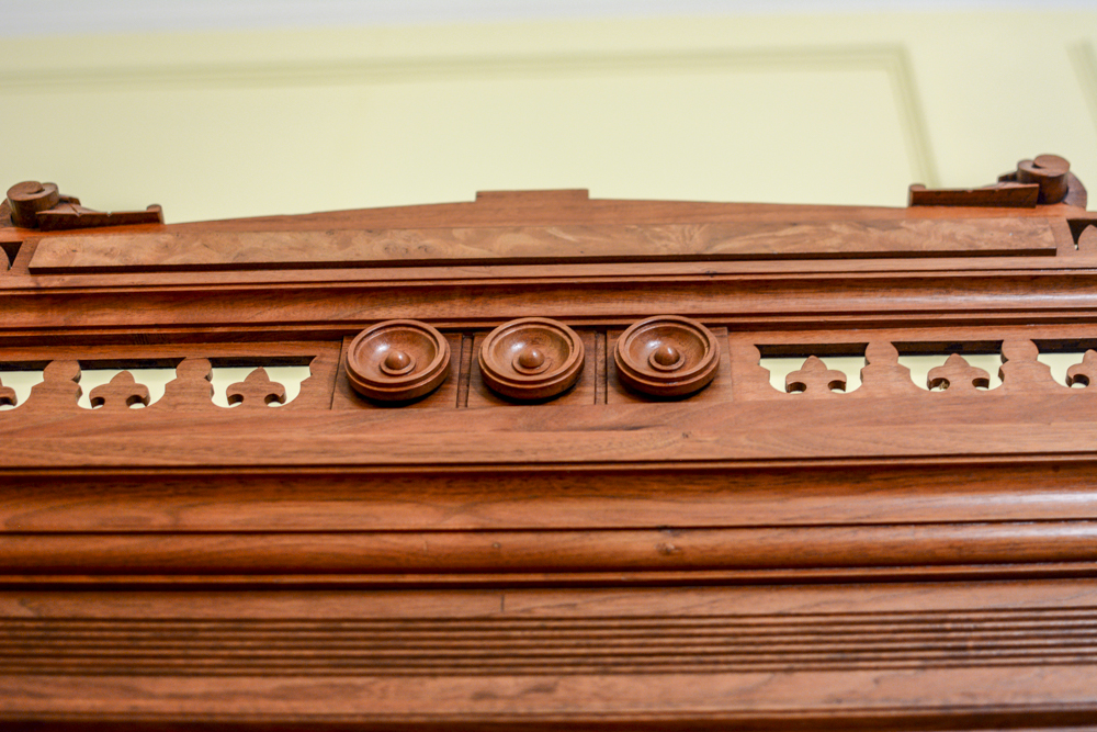 Victorian Eastlake Style Walnut Secretary