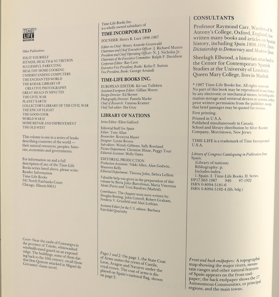 Time Life "Library Of Nations Book" Collection