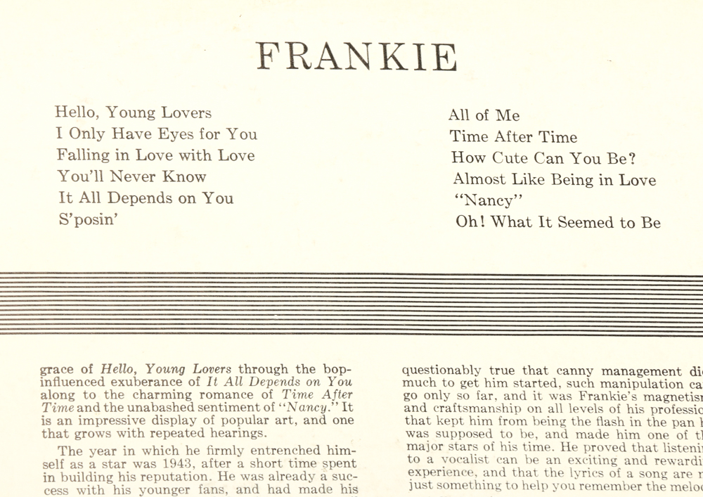 Frank Sinatra Records