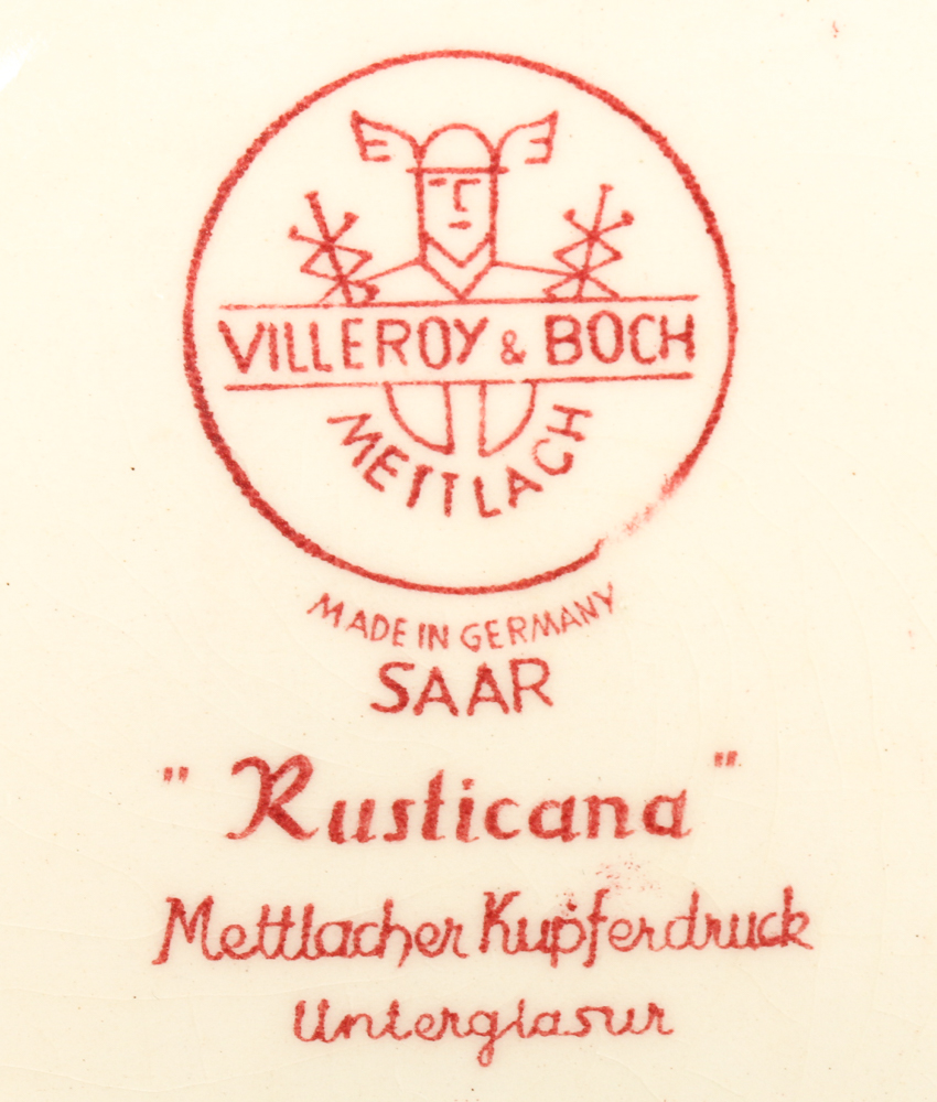 Large Set of Pink Transferware