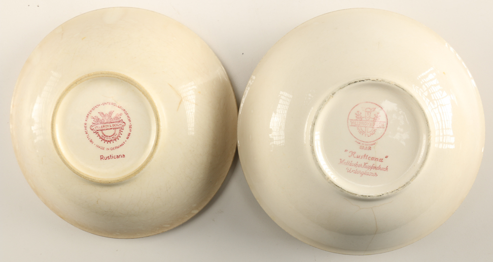 Large Set of Pink Transferware