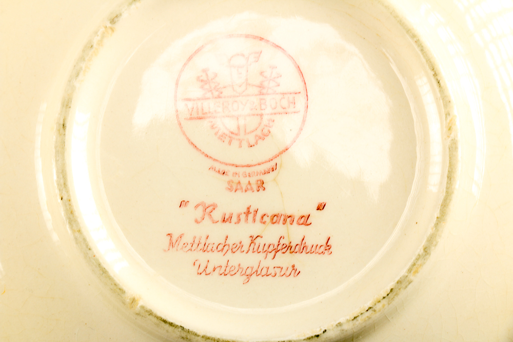 Large Set of Pink Transferware