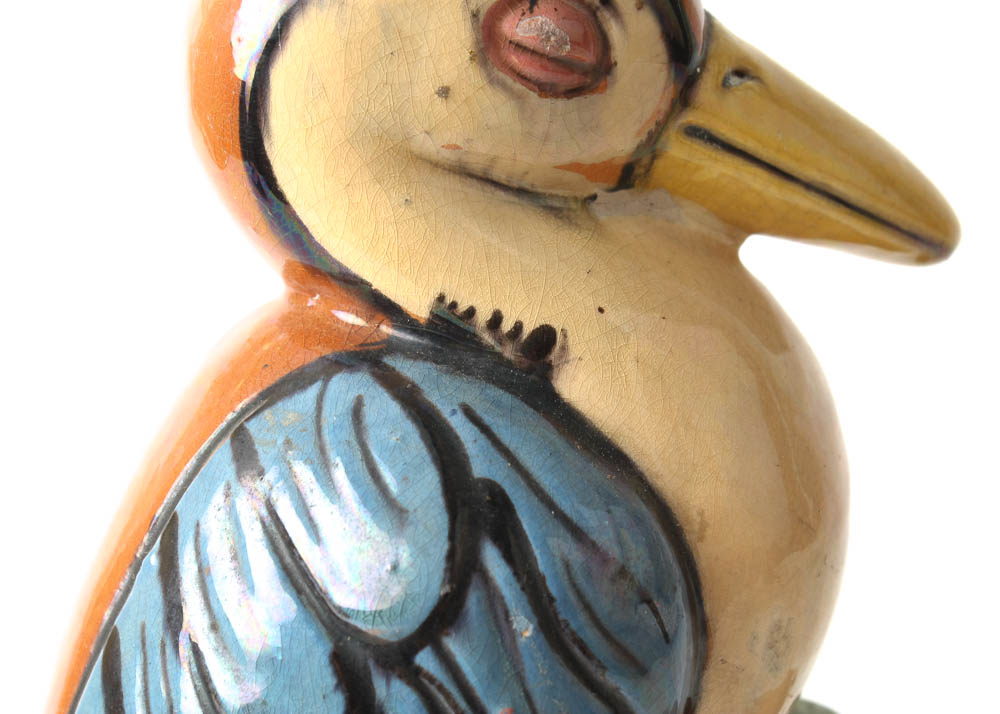 Tlaquepaque Hand Painted Mexican Terra Cotta Figural Sculpture