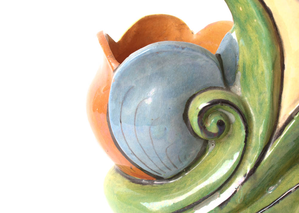 Tlaquepaque Hand Painted Mexican Terra Cotta Figural Sculpture