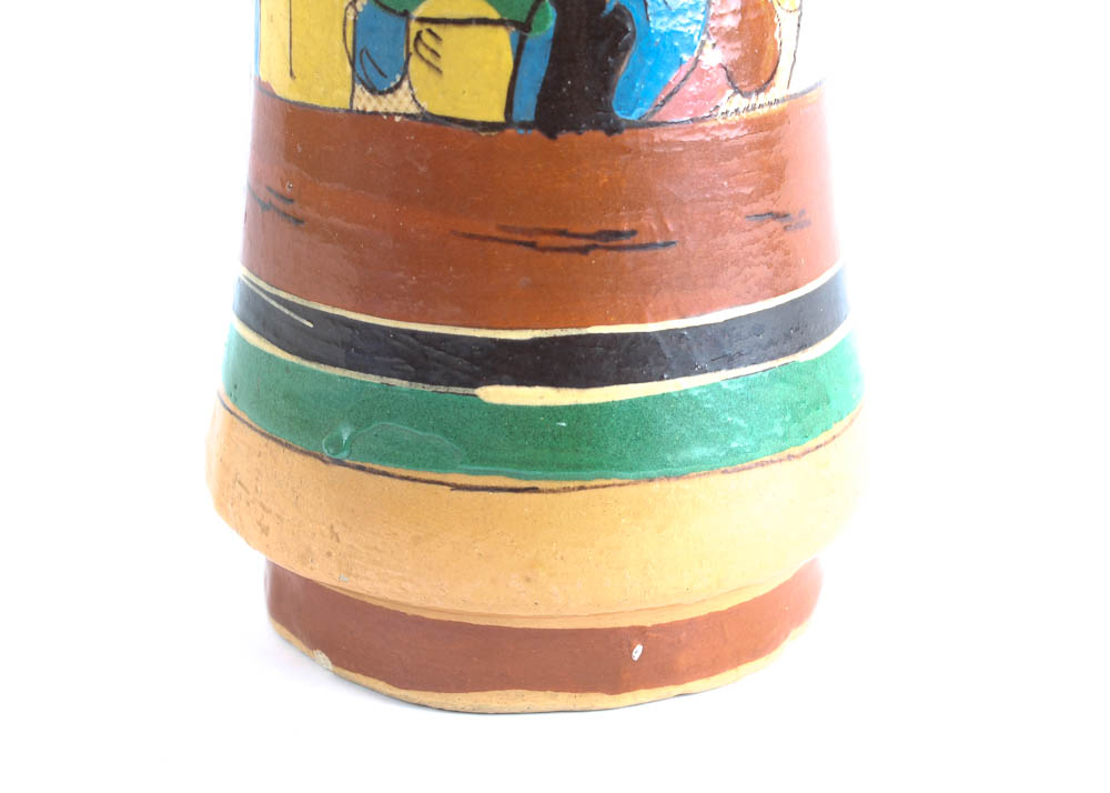 Petatillo Hand Painted Mexican Pottery Vase