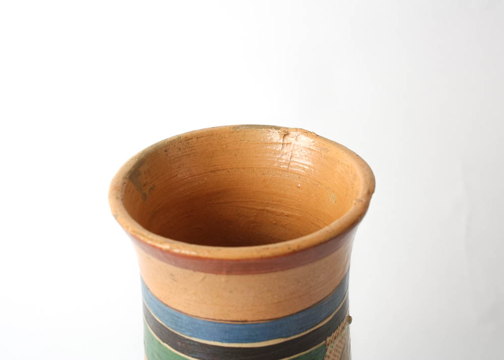 Petatillo Hand Painted Mexican Pottery Vase